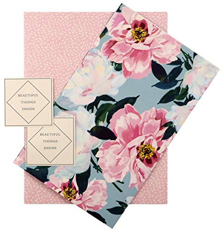 Hallmark Papier cadeau et étiquettes pour toutes les occasions, motifs floraux et confettis