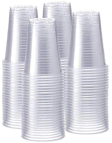 GUSTO 16 oz Clear Plastic Cups [240 Count] Disposable Cold Drinking Cups for Parties, Events, & Everyday Use – BPA-Free, Durable Polypropylene (Formerly Comfy Package)
