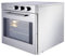 METRO Professional Umluft-Backofen GCO2001, Edelstahl, 59 x 70,5 x 59 cm, 2800 W, 4 Gararten, 2 x Backbleche, Toaster Grill, Temperaturbereich: 50 bis 300 °C, Timer, 2 Roste, silber