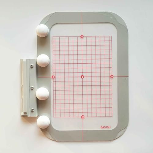 HONEYSEW Stickrahmen für Brother Innovis NQ1600E NQ1400E NQ3600D Dream Machine 2 VE2200 4000D 1500D V7 V5 VM5200 Babylock Stickmaschinen-Reifen (Metall-Magnetrahmen, 12,7 x 17,8 cm (SA439))