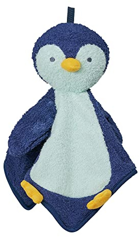 Manhattan Toy Penny Penguin Scrub-a-Dubbie Bathtime Puppet Washcloth for Infants, Toddlers and Kids