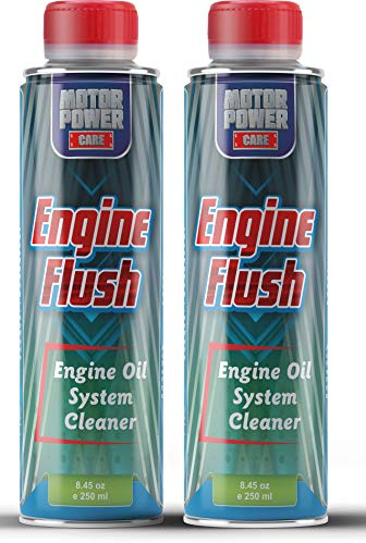 MotorPower Care Engine Flush 2-Pack — Gasoline, petrol & Diesel | Use Before Oil Change to Clean Engine Deposits | Restores Performance, 16.9 fl oz Each