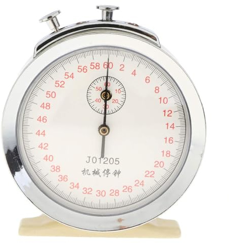 ulafbwur Iron 60s 0.1s Cronómetro mecánico Cronógrafo Física Ayuda de Enseñanza Instrumento de laboratorio