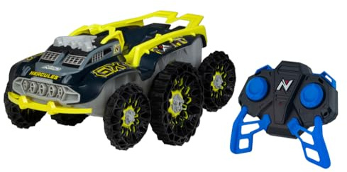 Nikko RC 10421 Hercules, fjärrstyrd RC-bil, offroad-fordon med 6 hjul, 360° rotation, superkörkänsla, 15 km/h, 30 cm, 2,4 GHz fjärrkontroll, 40 m räckvidd, för barn från 6 år, grå