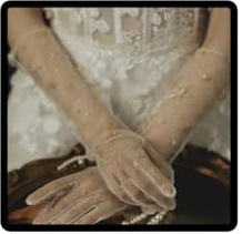 Resweky Lungo Opera Banchetto Abito Guanti bianco Tulle Starfish Wedding Glove per Party Dance Eveing