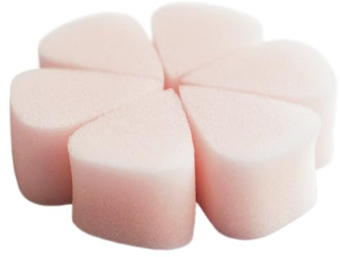 Eulenspiegel 990193 - Spugne per effetti, 6 pezzi, a forma di cuneo, spugna per trucco per carnevale, Halloween, body painting