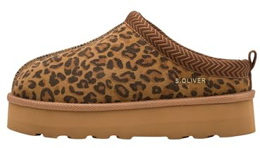 s.Oliver Femme Damen Mule Flat 5-27104-43, léopard, 40 EU