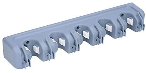 Hanger de Escoba, Soporte de Escoba Mapas Montada en la Pared, Estante Organizador Multifuncionales, Organizador Trapeador con Soporte para Guardar Espacio Almacenamiento Garaje para Jardín Baño