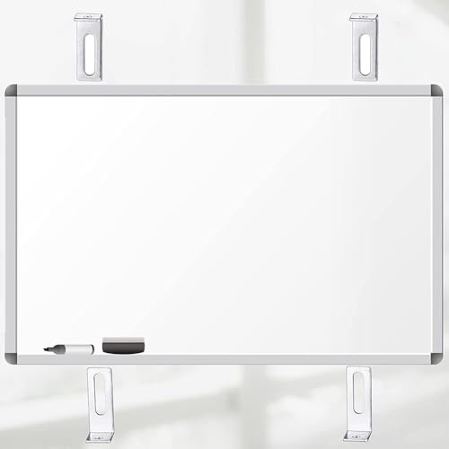 FACAIIO Kit de matériel de montage pour tableau blanc avec supports métalliques et vis, ensemble de montage mural facile à installer pour la maison ou le bureau