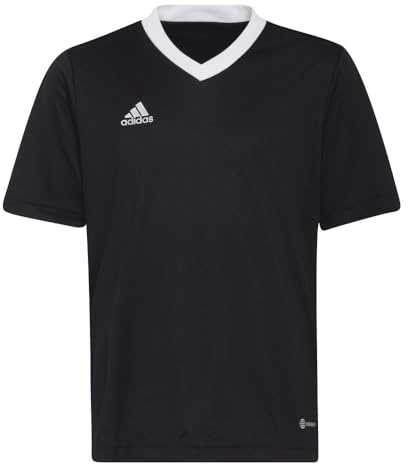 adidas Entrada 22 Jersey T-Shirt, Black, 116 Unisex niños