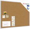 ALLboards Pinnwand mit Silbernem Holz Rahmen 120x90cm Korktafel Korkwand Pinnwand Kork