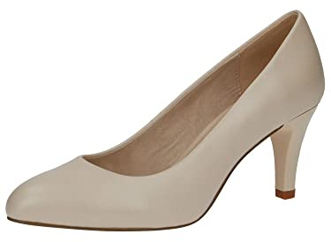 CAPRICE 9-9-22405-20, Scarpe décolleté Donna, Beige (White Matt), 38.5 EU