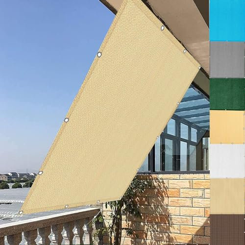 YANHONG Pantalla Protección De Privacidad 95 x 750 cm Protección de Privacidad Tiras para protección de privacidad de HDPE Protección UV con Ojales Cuerdas, Amarillo