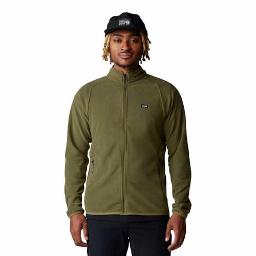 Mountain Hardwear Microchill Full Zip Jacket Chaqueta, Trail Dust Heather, Small para Hombre