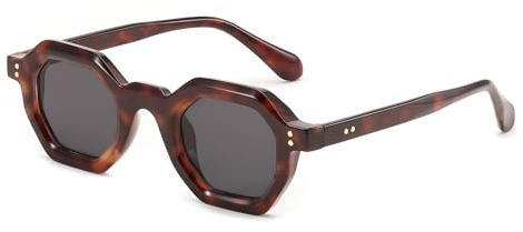 FEISEDY Octagon Sunglasses for Women Thick Frame Sunglasses Fashion Rectangle Sun glasses Summer UV400 B0097