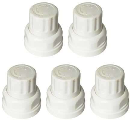 rockible 5 X Tappi per Radiatori in Materiale Pp Di Grado Industriale, 3 X 1,5 Cm Tappi Universali per Valvola Del Radiatore Girevoli in Una Comoda Installazione, Stile Corto
