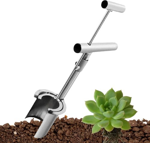 Utensile per piantare bulbi – Attrezzo per piante da frutto, strumento per scavare, vaso da giardino, accessorio da giardino in acciaio inox per tulipani, crochi, dalie, gigli, verdura, gladioli
