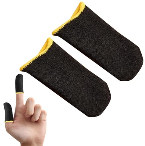 Guanti per pollici da gioco, culle per dita da giocatore per giochi per telefoni cellulari - Guanti per giochi per dispositivi mobili, maniche per dita da gioco, maniche per pollici in fibra di carbon