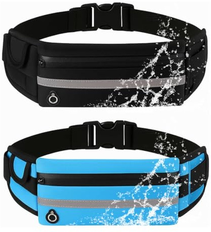 COYUN 2 Pièces Ceinture Running Smartphone Homme et Femme, Course a Pied, Sport, Jogging, Footing, Courir, Fitness Belt Bag pour Tous Les Telephones