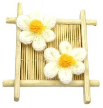 Anevous 10 pezzi toppe di fiori lavorati a maglia, applicazioni all'uncinetto con fiorellini, applicazioni da cucire da applicare, ornamento di fiori di lana per cucito fai da te abbigliamento vestiti