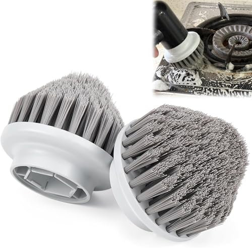 2 cepillos de repuesto Spin Power para dispositivos de limpieza Synoshi, accesorios para limpiadores de juntas eléctricos, accesorios de dispositivo de limpieza, perfectos para todas las esquinas (2,