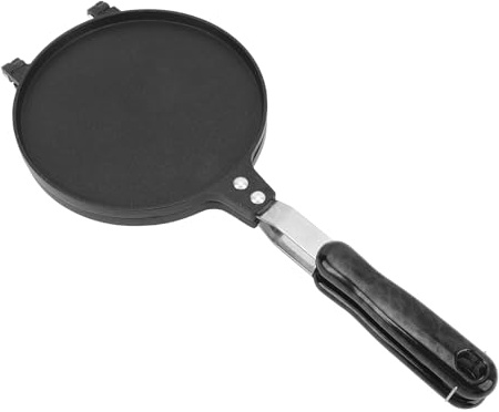 Rotolo di uova pressa padella non aderente tortilla pressione per capello a doppia facciata taco pressa per l'alluminio da cucina 6,8 pollici (Stile lucido)