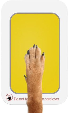 Set di cuscini per timbri (8 x 12,8 cm), senza inchiostro per cani, gatti e , set sicuro e atossico, per impronte e impronte manuali fai da te