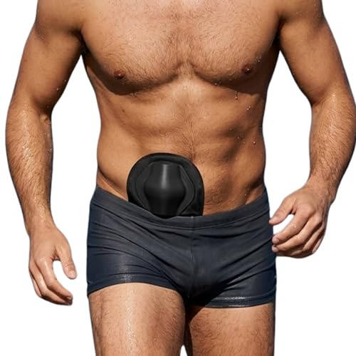 SIIL Stoma Guard Shield (negro) - Protector de ostomía para bolsas de colostomía e ileostomía | Funda discreta para deporte, cinturones de seguridad y uso diario | Unisex, lavable a mano | Fabricado