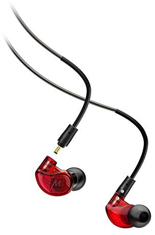 MEE audio - M6 PRO 2nd Generation Universal-Fit Noise-Isolating Musicians' in-Ear Monitors with Detachable Cables - Red