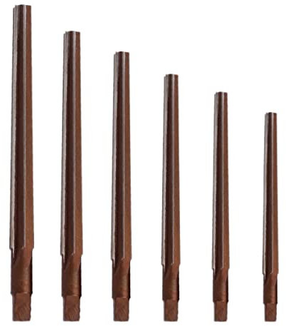 SPORTARC Lot de 6 alésoirs coniques manuels 1:50 3/4/5/6/8/10 mm