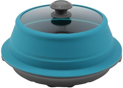 Microwave Splatter Silicone Cover Collapsible Steamer, Vented Multifunction Splash Lid with Glass Dish Bowl Plate for Food Cooking Bacon Maker, Dishwasher Safe BPA-Free 8-10.5-11 inch Cookware Set