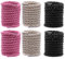 TETEWEVER 3 pares de cordones gruesos de 160 cm, color rosa, beige y negro, redondos, 12 mm, para zapatillas deportivas, zapatos casuales, Rosa, Beige, Negro, 1