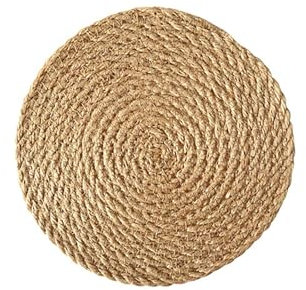 cfpqv Estera aislante de lino, mantel individual, taza del hogar, apta para placas de cocina, ollas y sartenes. Manta (E, talla única)