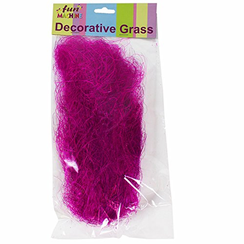 Easter Arts Craft Bonnet Decorations Egg Hunt - Decorative Grass Pink