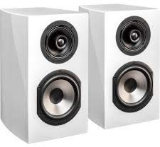 Cabasse MC170 Antigua Blanc Laqué Paire d'Enceintes Bibliothèques