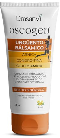 Drasanvi OSEOGEN Ungüento Balsámico | Glucosamina, Condroitina, MSM, Ärnica, Consuelda, Harpagofito, Capsicum y Clavo| Alivio de Molestias Cotidianas Musculares o Inflamatorias| Uso Tópico | 75 ml