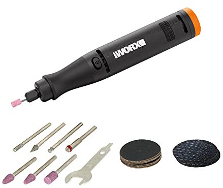 WORX Battery Multifunction Tool 18 V (20 V Max) WX739.9, Brushless Motor, MakerX Rotary Tool for Grinding, Polishing, Cutting Drilling, Powershare (Hub, Battery, Charger Sold Separately)
