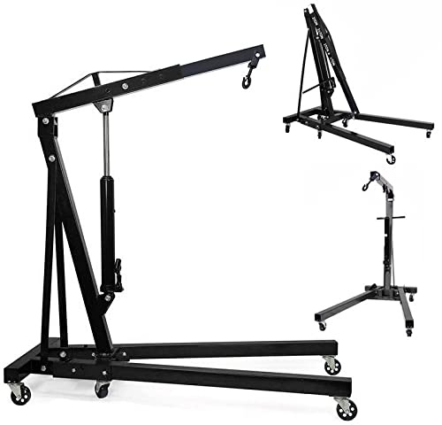 2 Tone Engine Crane Folding Hydraulic Jack Hoist Lift | Heavy Duty