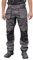 Xpert - Core Stretch Work Trousers Mens. Modern Fit Combat Cargo Pants Holster Work Trousers with Stretch Panels and Knee Pad Pockets (36W / 29L) Grey/Black