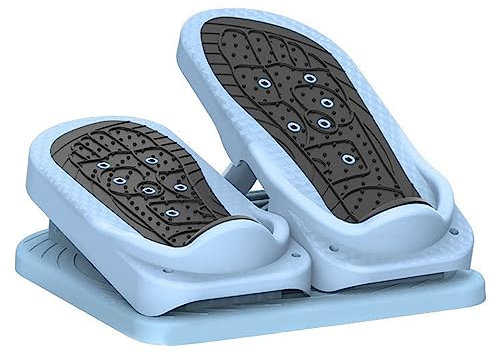 Mini-Stepper unter dem Schreibtisch, Pedal-Übungsgerät, sitzender Stepper, zusammenklappbares Fußpedal, Rutschfester Fuß-Stepper, Massage-Design, Stepper/566 (Color : Blue, Size : Blue)