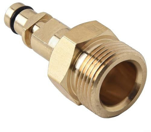HOgardenME M22 Adapter Hochdruckreiniger Stecker auf Schnellanschluss-Schlauchadapter Hochdruckreiniger Kupplungen Massives Messing Schnelladapter für Kärcher für Nilfisk
