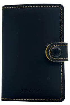 Secrid Mini portefeuille mat, noir et bois de bœuf, Moderne