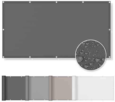 AXT SHADE Sonnensegel Wasserdicht Rechteckig 1.5x2m UV Schutz Wetterschutz Sonnenschutz PES Polyester mit Ösen für Terrasse Balkon Garten-Anthrazit