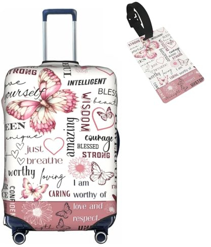 Tuizumy Travel Suitcase Protector African American Girl Elastic Protective Washable Luggage Cover With Concealed Zipper Suitable For 18-32 Inch(S (for 18-21 inch luggage))
