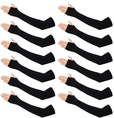 Bruislard 6 Paar Armsleeve Sonnenschutz Ärmlinge Armschutz Gaming Arm Sleeve Unisex Armstulpen Sommer für Volleyball Fußball Basketball Freien Golf Radsport