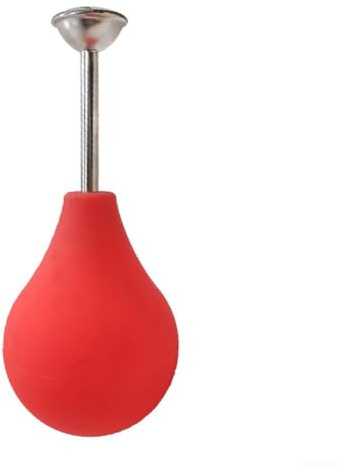 Efficace spruzzatore per piante e fiori con beccuccio lungo e sfera atomizzatore, in PVC e acciaio inox, per un uso duraturo in giardino (rosso)