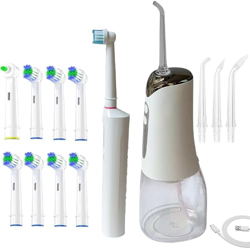 Sonic Fusion Teeth Cleaning kit with 3 Modes Electric flossing Water flosser and Toothbrush and with Portable Water flosser Combo for Travel and Home