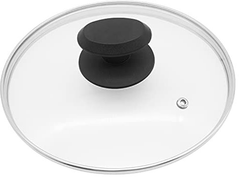 B&F Tempered Glass Saucepan Casserole Frying pan Lid (14 cm, 16 cm, 18 cm, 20 cm, 22 cm, 24 cm, 26 cm, 28 cm, 30 cm, 32cm,) Replacement Lids for Pans and Pot, (28 cm)