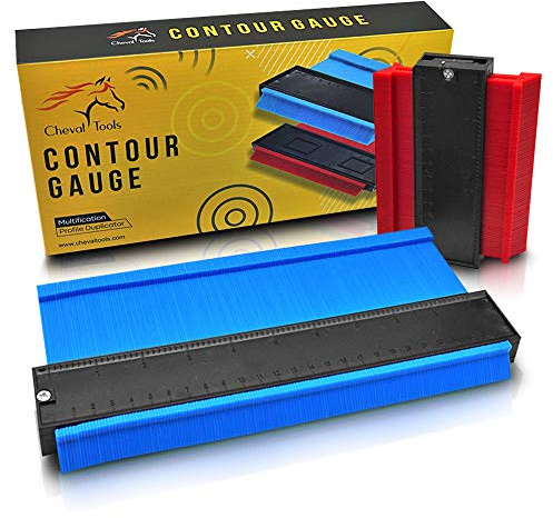 Contour Gauge Set (10-Inch Widened + 5-Inch) – Profile Measuring Tool for Flooring, Trim, Tile & Pipes