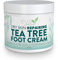 Tea Tree Foot Cream - Soothing Foot Cream for Dry Cracked Feet With Tea Tree Oil, Peppermint, Menthol and Spearmint - Eliminate Odor - Intense Moisturizing Foot Cream For Dry Cracked Heels (113g)